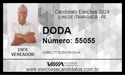 Candidato DODA 2024 - ILHA DE ITAMARACÁ - Eleições