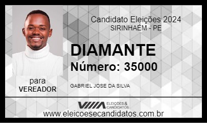 Candidato DIAMANTE 2024 - SIRINHAÉM - Eleições