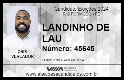 Candidato LANDINHO DE LAU 2024 - RIO FORMOSO - Eleições