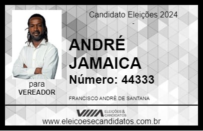 Candidato ANDRÉ JAMAICA 2024 - SIRINHAÉM - Eleições