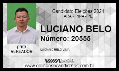 Candidato LUCIANO BELO 2024 - ARARIPINA - Eleições