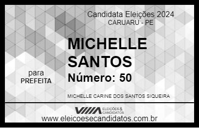 Candidato MICHELLE SANTOS 2024 - CARUARU - Eleições