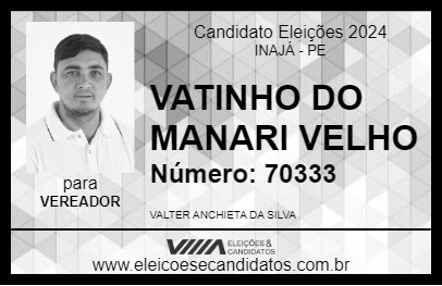 Candidato VATINHO DO MANARI VELHO 2024 - INAJÁ - Eleições