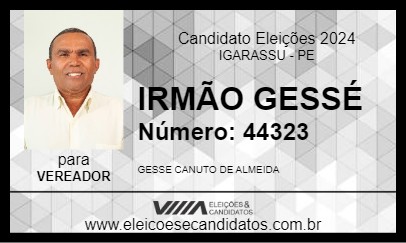 Candidato IRMÃO GESSÉ 2024 - IGARASSU - Eleições