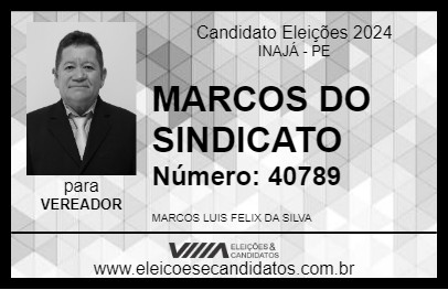 Candidato MARCOS DO SINDICATO 2024 - INAJÁ - Eleições