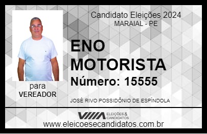 Candidato ENO MOTORISTA 2024 - MARAIAL - Eleições