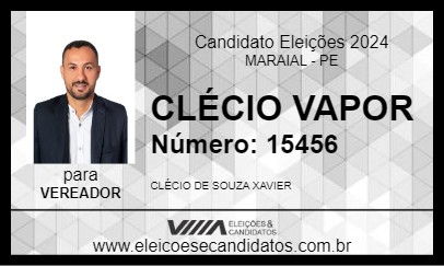 Candidato CLÉCIO VAPOR 2024 - MARAIAL - Eleições