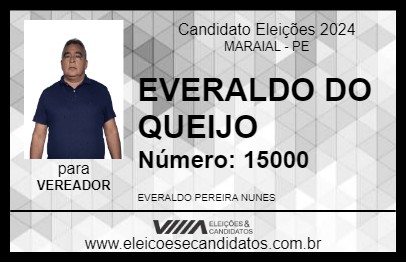 Candidato EVERALDO DO QUEIJO 2024 - MARAIAL - Eleições