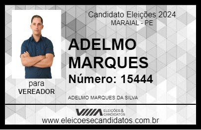 Candidato ADELMO MARQUES 2024 - MARAIAL - Eleições