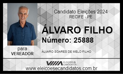 Candidato ÁLVARO FILHO 2024 - RECIFE - Eleições