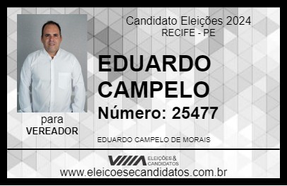 Candidato EDUARDO CAMPELO 2024 - RECIFE - Eleições