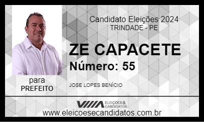 Candidato ZE CAPACETE 2024 - TRINDADE - Eleições