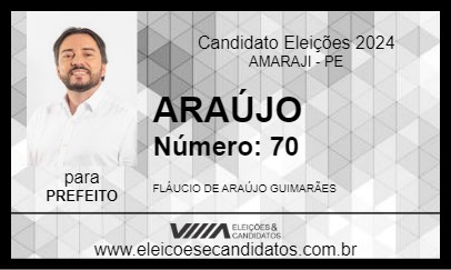 Candidato ARAÚJO 2024 - AMARAJI - Eleições