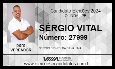 Candidato SÉRGIO VITAL 2024 - OLINDA - Eleições