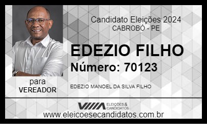 Candidato EDEZIO FILHO 2024 - CABROBÓ - Eleições