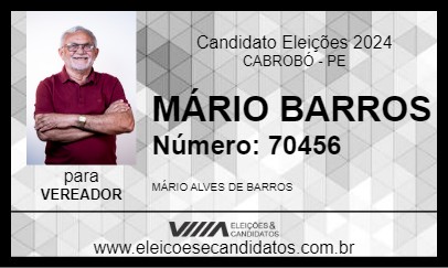 Candidato MÁRIO BARROS 2024 - CABROBÓ - Eleições