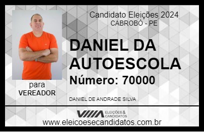 Candidato DANIEL DA AUTOESCOLA 2024 - CABROBÓ - Eleições