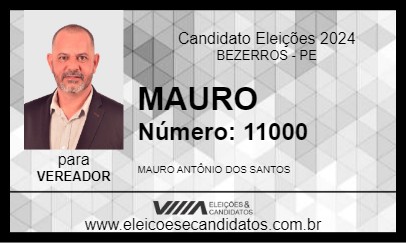 Candidato MAURO 2024 - BEZERROS - Eleições