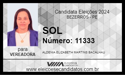 Candidato SOL 2024 - BEZERROS - Eleições