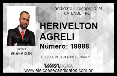 Candidato HERIVELTON AGRELI 2024 - CATENDE - Eleições