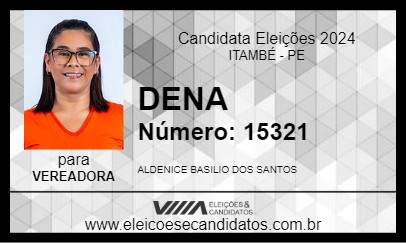 Candidato DENA 2024 - ITAMBÉ - Eleições