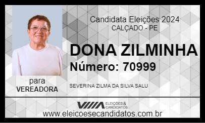 Candidato DONA ZILMINHA 2024 - CALÇADO - Eleições