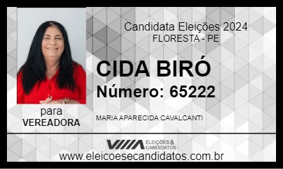 Candidato CIDA BIRÓ 2024 - FLORESTA - Eleições