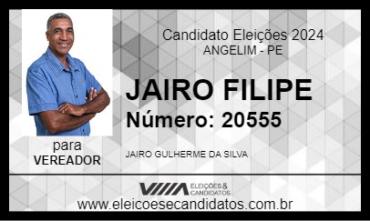 Candidato JAIRO FILIPE 2024 - ANGELIM - Eleições