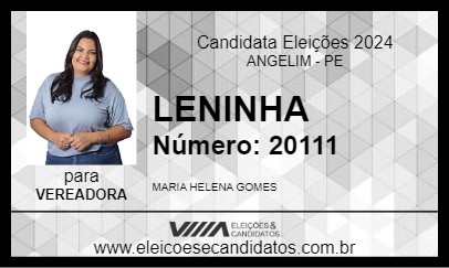 Candidato LENINHA 2024 - ANGELIM - Eleições