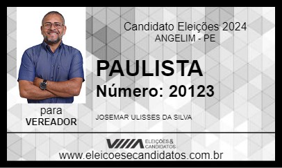 Candidato PAULISTA 2024 - ANGELIM - Eleições