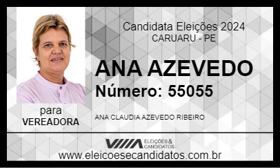 Candidato ANA AZEVEDO 2024 - CARUARU - Eleições