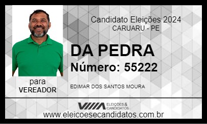 Candidato DA PEDRA 2024 - CARUARU - Eleições