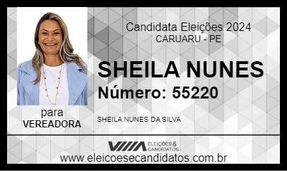 Candidato SHEILA NUNES 2024 - CARUARU - Eleições