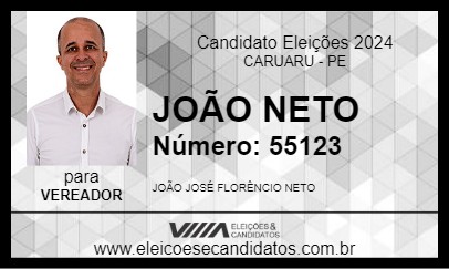 Candidato JOÃO NETO 2024 - CARUARU - Eleições