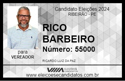 Candidato RICO BARBEIRO 2024 - RIBEIRÃO - Eleições