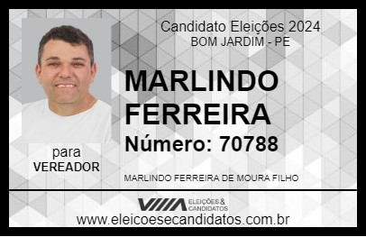 Candidato MARLINDO FERREIRA 2024 - BOM JARDIM - Eleições