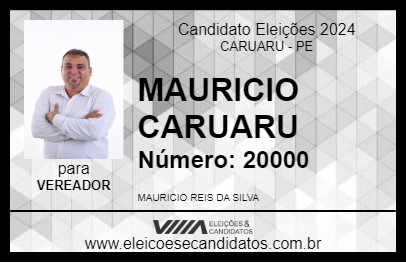 Candidato MAURICIO CARUARU 2024 - CARUARU - Eleições