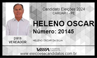 Candidato HELENO OSCAR 2024 - CARUARU - Eleições