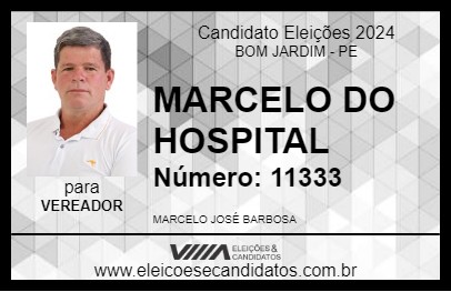 Candidato MARCELO DO HOSPITAL 2024 - BOM JARDIM - Eleições