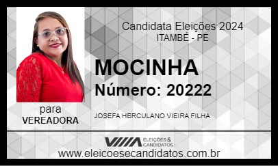 Candidato MOCINHA 2024 - ITAMBÉ - Eleições