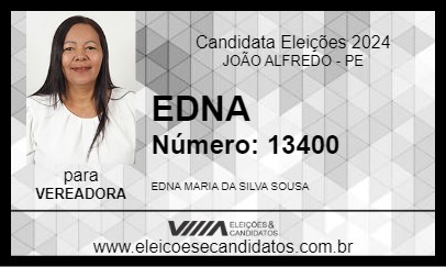 Candidato EDNA 2024 - JOÃO ALFREDO - Eleições