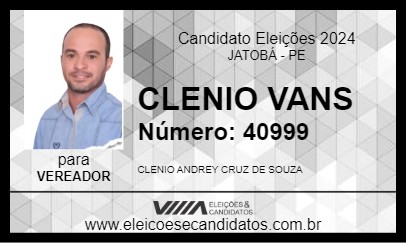 Candidato CLENIO VANS 2024 - JATOBÁ - Eleições