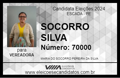 Candidato SOCORRO SILVA 2024 - ESCADA - Eleições