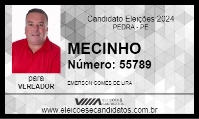 Candidato MECINHO 2024 - PEDRA - Eleições