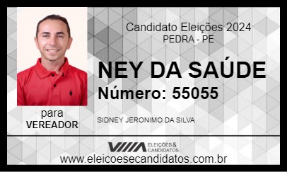 Candidato NEY DA SAÚDE 2024 - PEDRA - Eleições