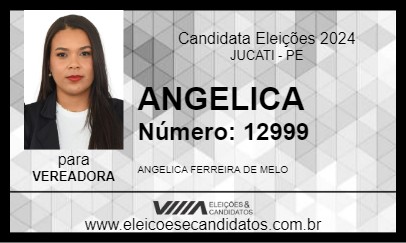 Candidato ANGELICA MELO 2024 - JUCATI - Eleições