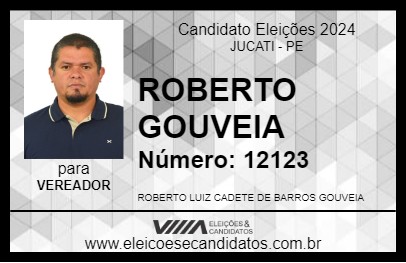 Candidato ROBERTO GOUVEIA 2024 - JUCATI - Eleições