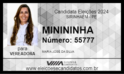 Candidato MINININHA 2024 - SIRINHAÉM - Eleições