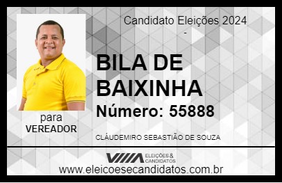 Candidato BILA DE BAIXINHA 2024 - SIRINHAÉM - Eleições