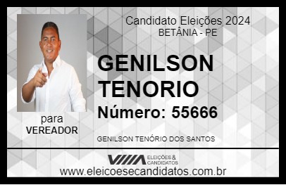 Candidato GENILSON TENORIO 2024 - BETÂNIA - Eleições